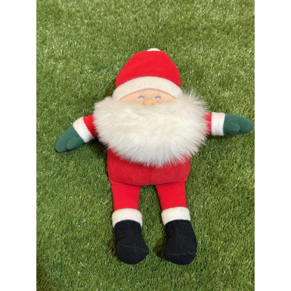 Hallmark Santa Claus 1986 Vintage Stuffed Plush Doll 8 Weighted Bottom Christmas